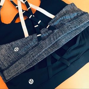 ✨Lululemon Energy Bra LIKE NEW Blue/multicolor🌙